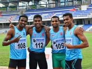Anas (far right) with the